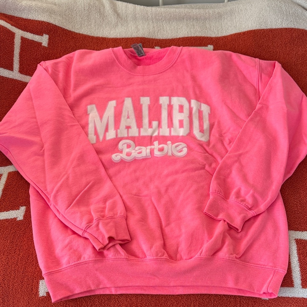 Gildan Pink Barbie Graphic Sweatshirt